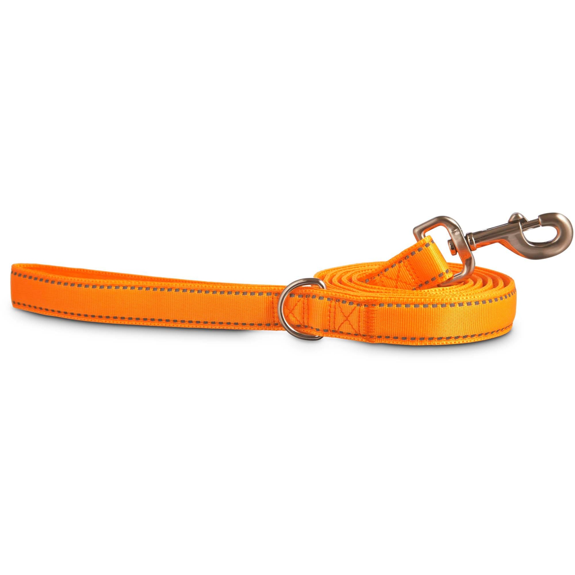 slide 1 of 1, Good2Go Reflective Padded Leash in Orange, 1 ct