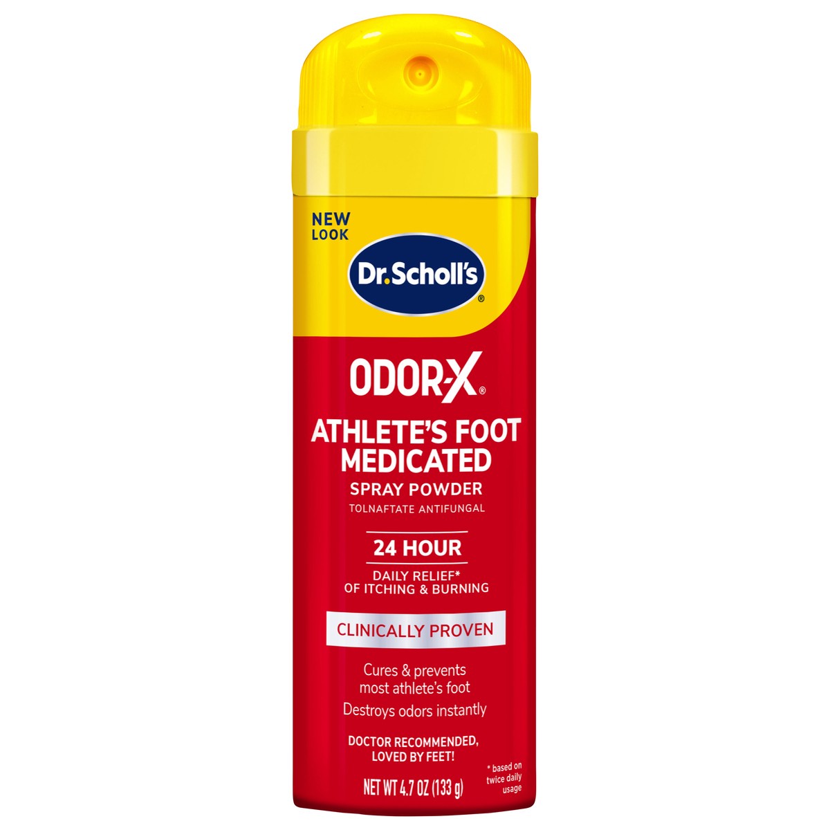 slide 1 of 3, Dr. Scholl's Odor-X Antifungal Spray Powder, 4.7 oz