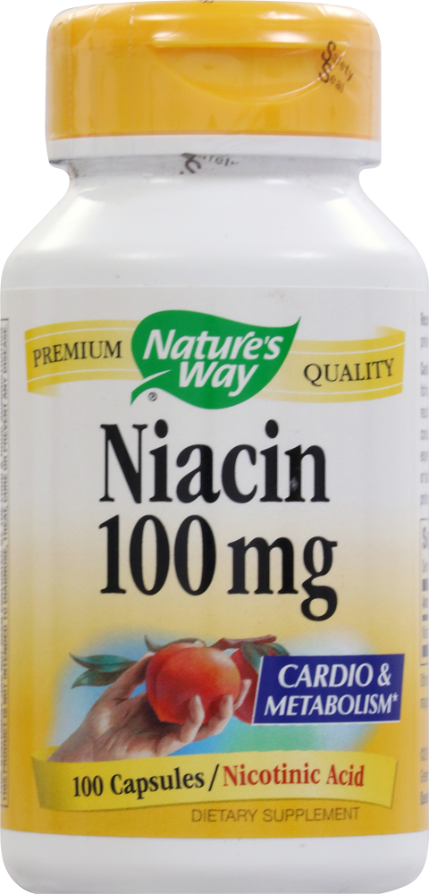 slide 1 of 1, Nature's Way Niacin 100 Mg Capsules, 100 ct