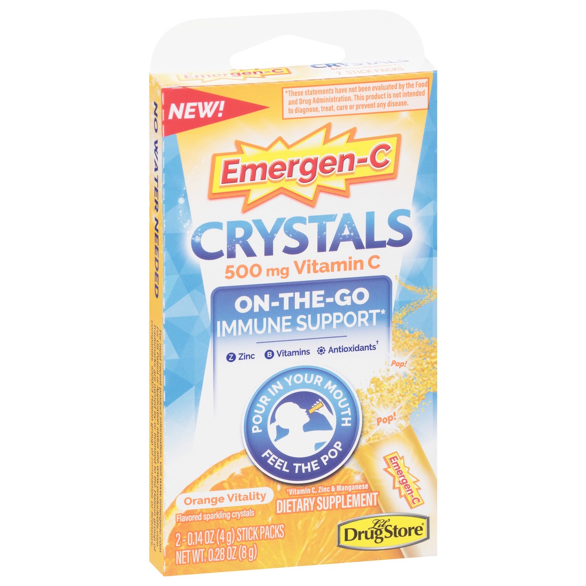 slide 7 of 12, Emergen C Crystals, 2 ct