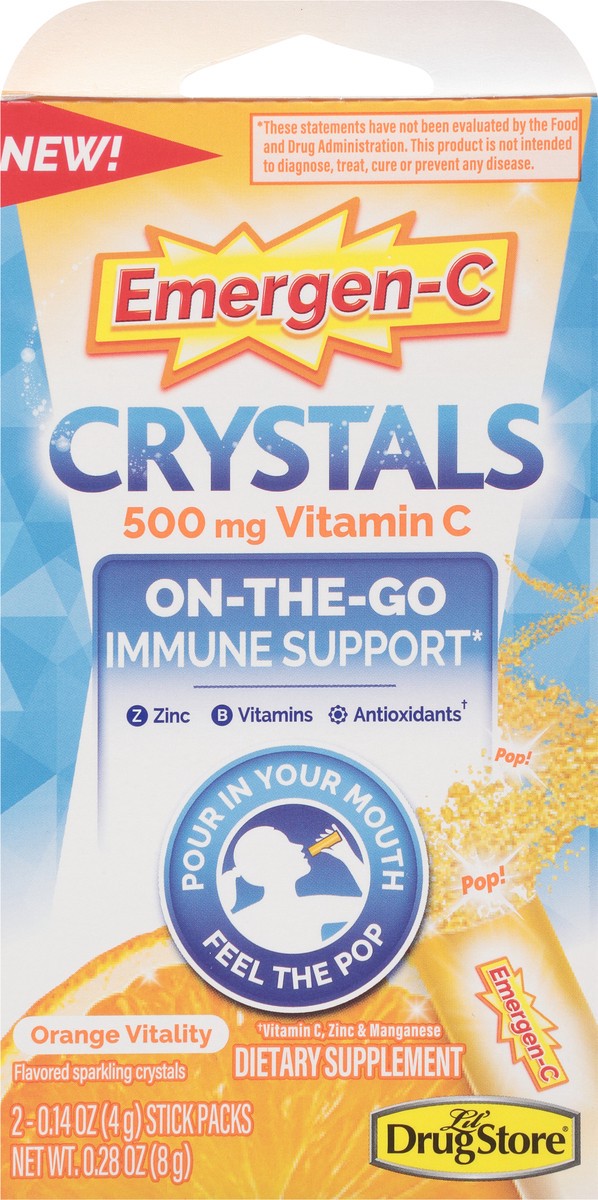 slide 5 of 12, Emergen C Crystals, 2 ct