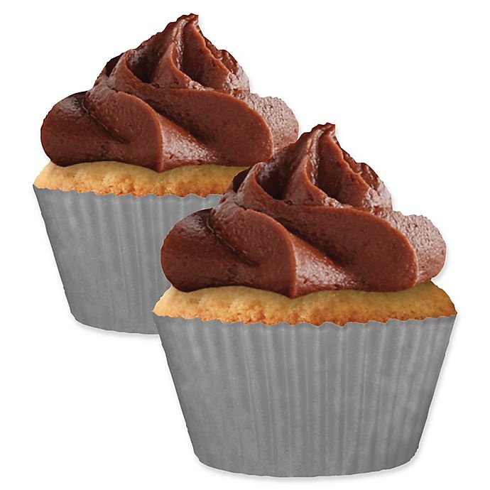 slide 4 of 4, Cupcake Creations Mini Baking Cups - Silver, 60 ct