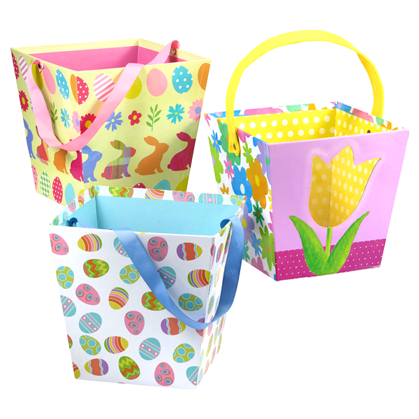 slide 1 of 1, Large Generic Paper Basket Assorted Colors, 8 in