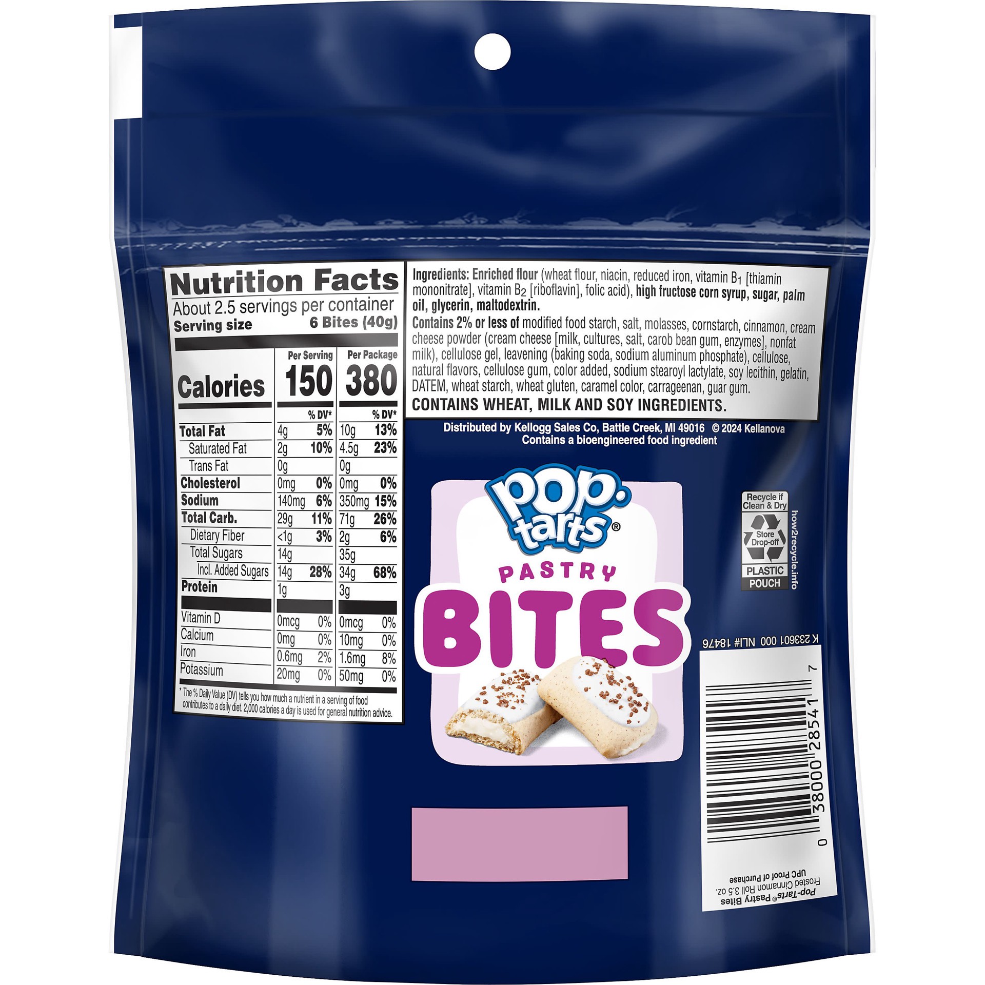 slide 6 of 7, Kelloggs Poptart Bites Cinnamon, 3.5 oz