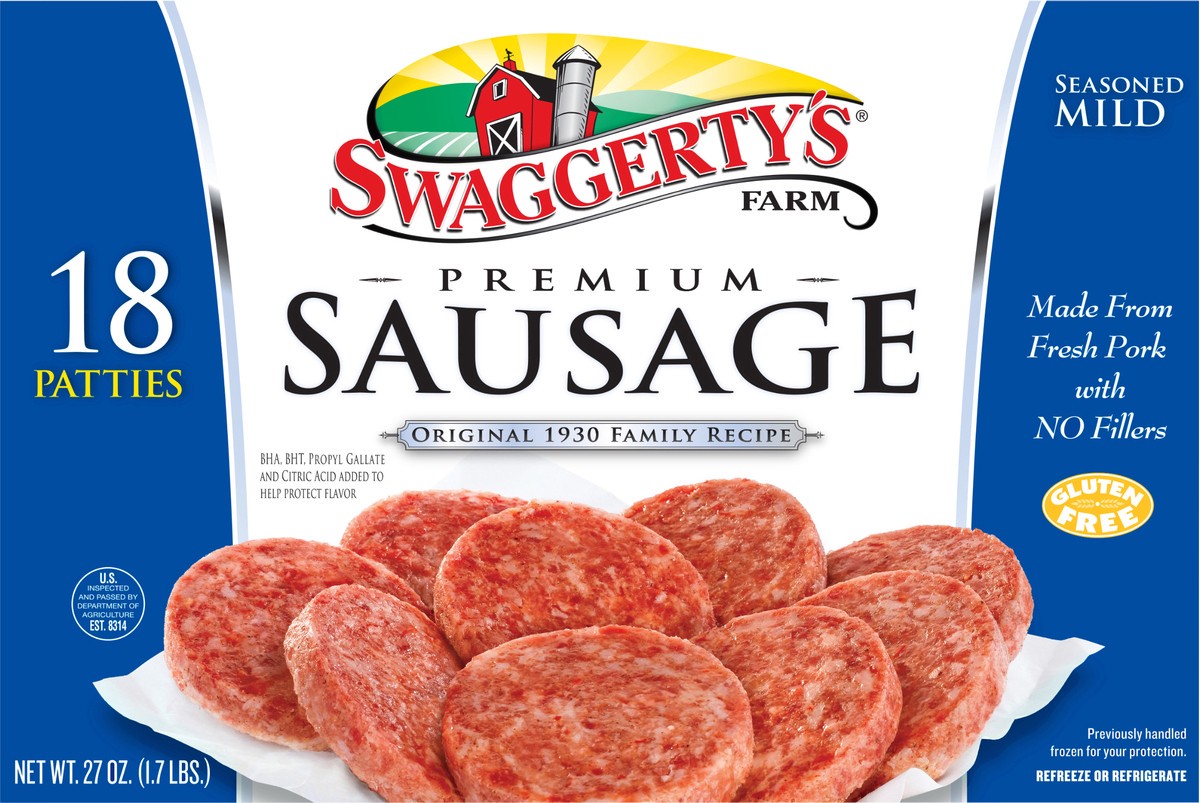 slide 9 of 11, Swaggerty's Farm Patties, 18 ct