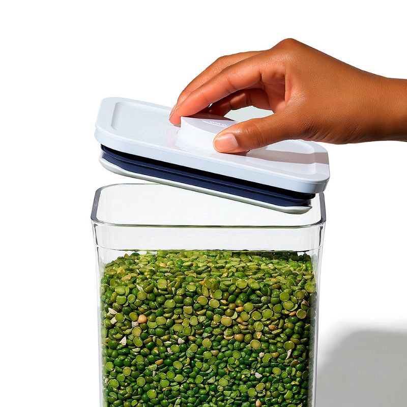 slide 1 of 5, OXO POP 3pc Food Storage Container Value Set White: Air Tight Seal, Dishwasher-Safe, 1.1 Qt Capacity, 3 ct, 1.1 qt