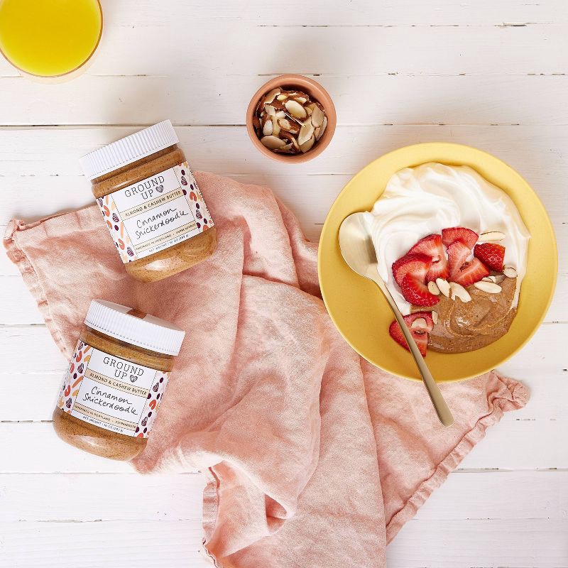 slide 5 of 6, Ground Up PDX Ground Up Snickerdoodle Almond & Cashew Nut Butter Jar - 10oz, 10 oz