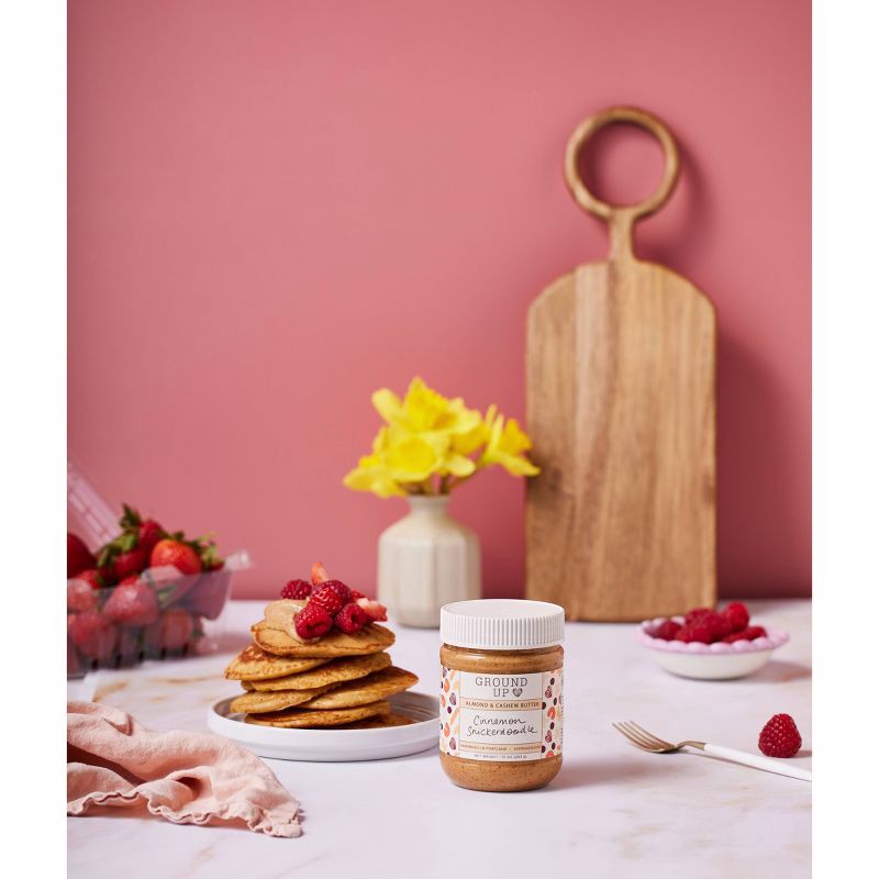 slide 6 of 6, Ground Up PDX Ground Up Snickerdoodle Almond & Cashew Nut Butter Jar - 10oz, 10 oz