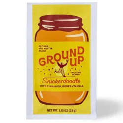 Ground Up PDX Ground Up Snickerdoodle Almond & Cashew Butter Pouch - 1.15oz