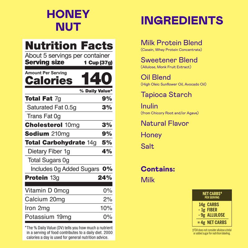 slide 2 of 6, MAGIC SPOON Honey Nut Protein Breakfast Cereal - 7oz, 7 oz