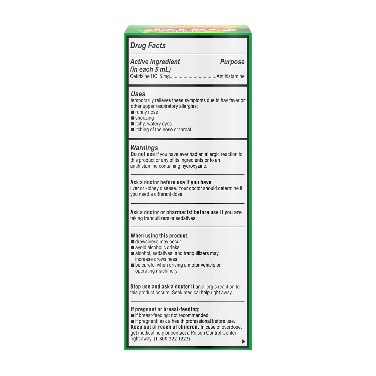 slide 2 of 6, Zyrtec Allergy Non Anti Itch, Liquid, Bubble Gum, 4 fl oz