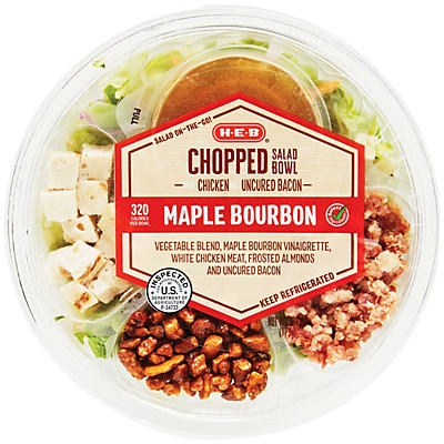 slide 1 of 1, H-E-B Select Ingredients Maple Bourbon Chopped Salad Bowl, 6.1 oz