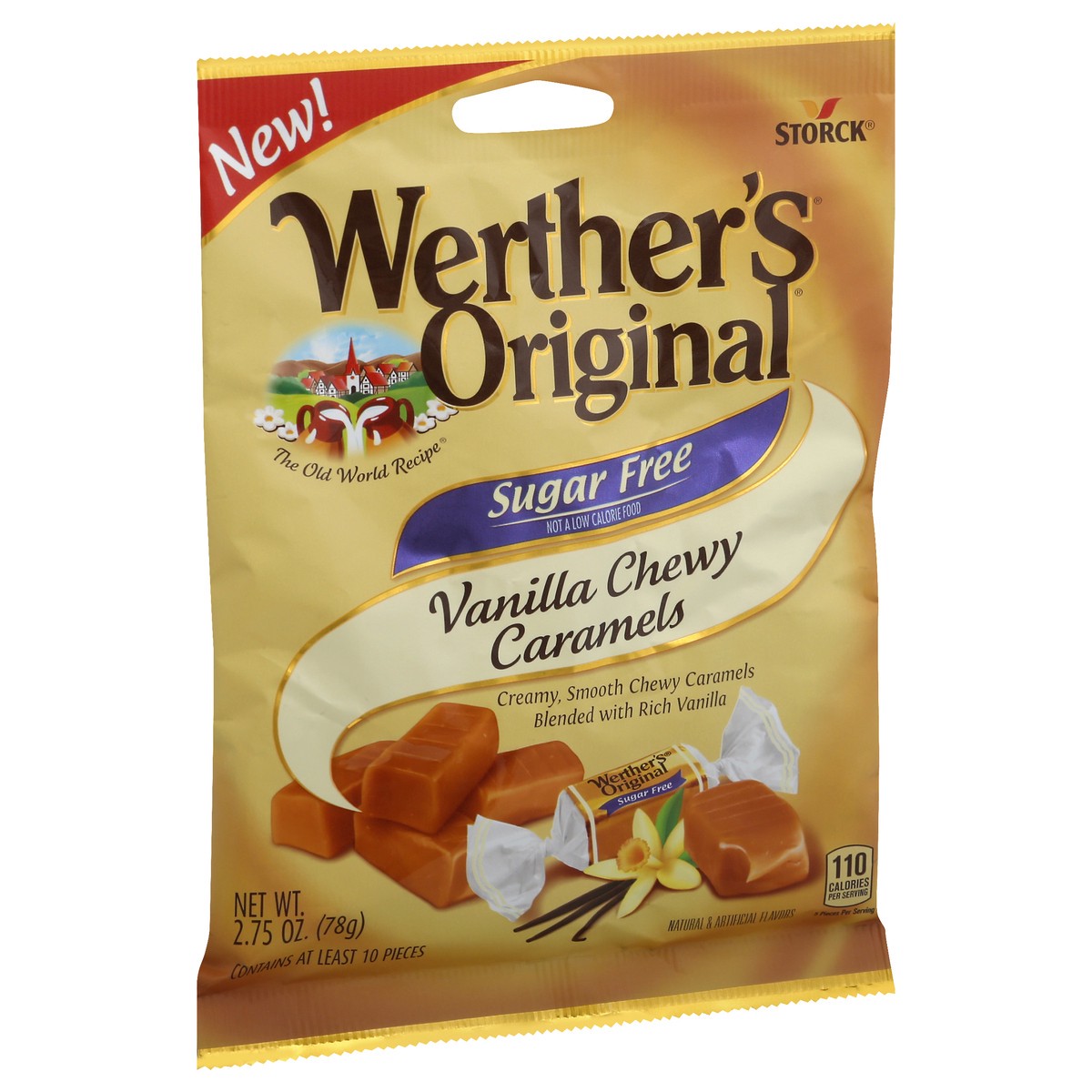 slide 3 of 12, Werther's Original Sugar Free Vanilla Chewy Caramels 2.75 oz, 2.75 oz