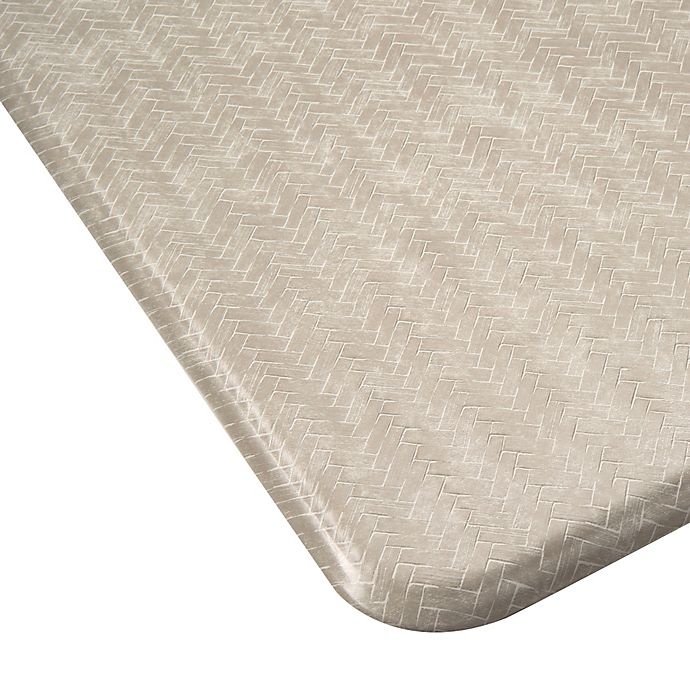 slide 3 of 5, Imprint Cumulus9 Chevron Series Anti-Fatigue Comfort Mat - Light Tan, 20 in x 36 in