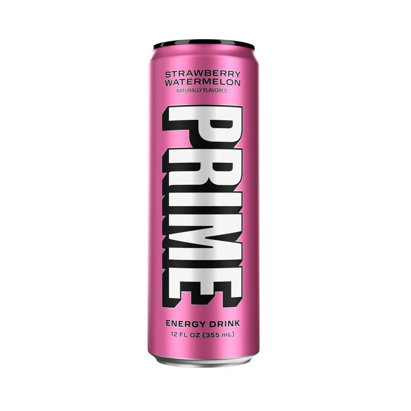 slide 5 of 5, Prime Hydration Prime Strawberry Watermelon Energy Drink - 12 fl oz Can, 12 fl oz