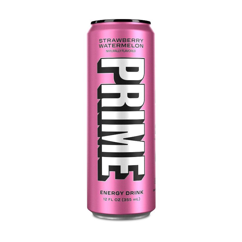 slide 1 of 5, Prime Hydration Prime Strawberry Watermelon Energy Drink - 12 fl oz Can, 12 fl oz