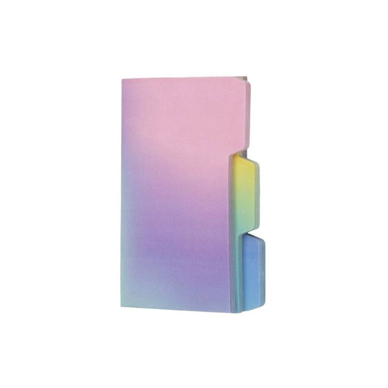 slide 7 of 8, Post-it Tabbed Sticky Notes 3"x 4" Iridescent, 1 ct