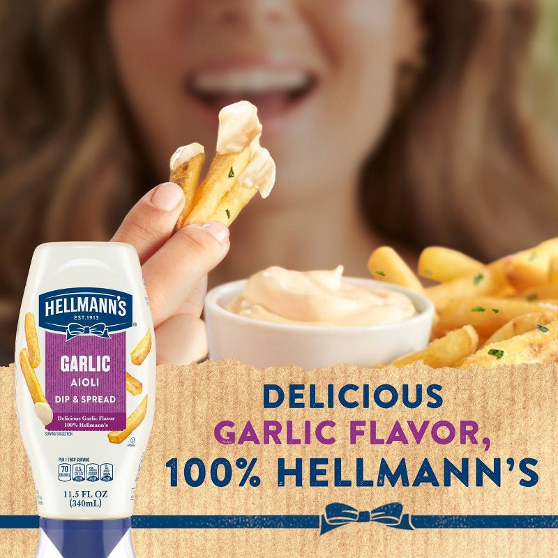 slide 6 of 7, Hellmann's Garlic Aioli - 11.5 fl oz, 11.5 fl oz