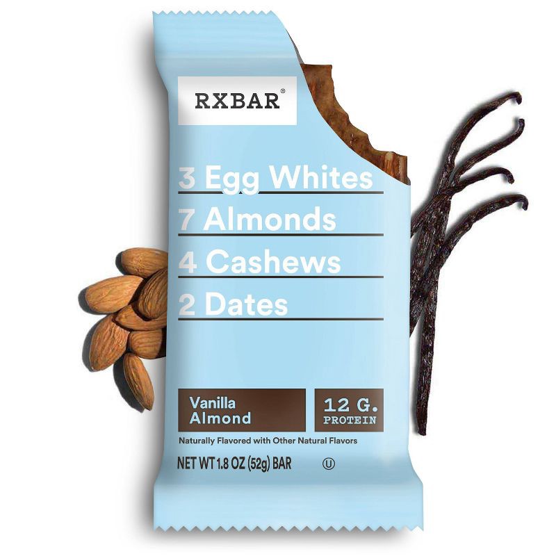 slide 6 of 10, RXBAR Vanilla Almond Protein Bars - 5ct/9.1oz, 5 ct, 9.1 oz