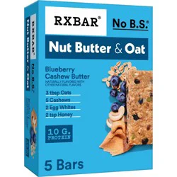 RXBAR Nut Butter & Oat Blueberry Cashew Butter Protein Bars - 9.7oz/5ct