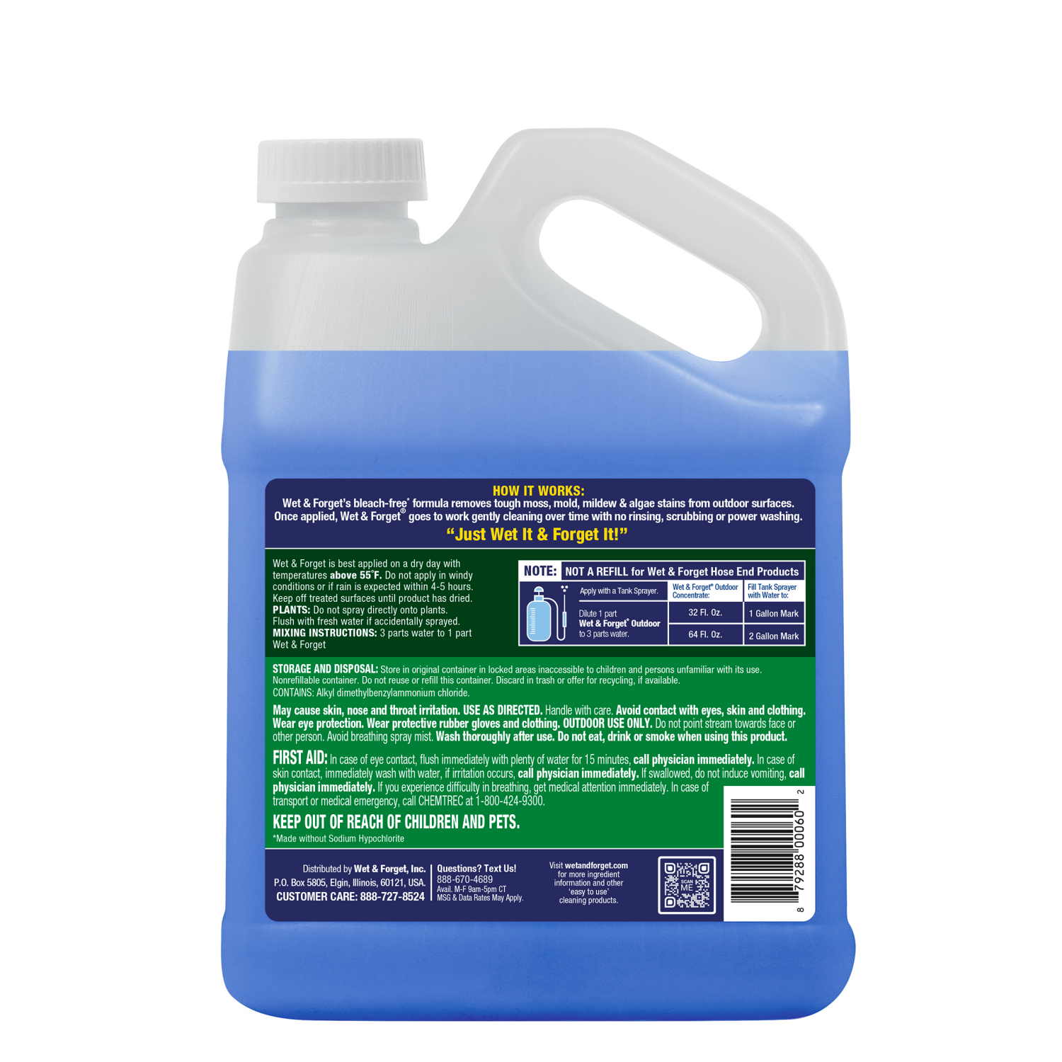 slide 2 of 2, Wet & Forget Outdoor Spaces 0.5 Gallon Concentrate, 1/2 gal