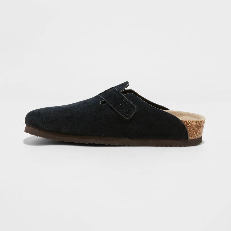 slide 2 of 4, Women's Betsy Clog Mule Flats - Universal Thread™ Black 11: Slip-On Round Toe Mules, 1 ct