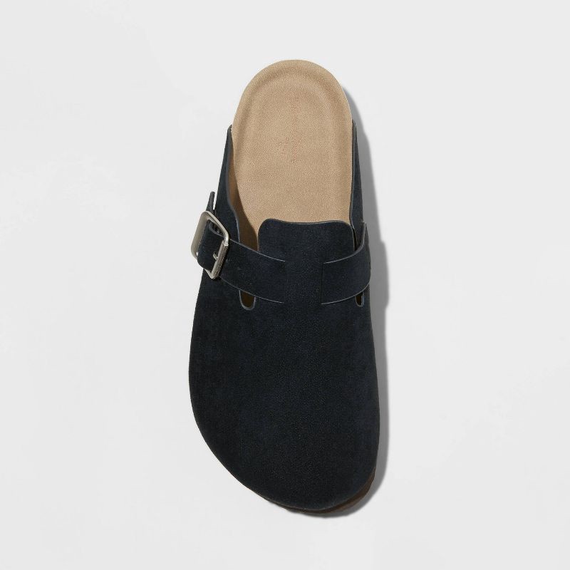 slide 3 of 4, Women's Betsy Clog Mule Flats - Universal Thread™ Black 11: Slip-On Round Toe Mules, 1 ct