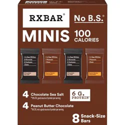 RXBAR Minis Chocolate Sea Salt & Peanut Butter Chocolate Protein Bars - 7.36oz/8ct