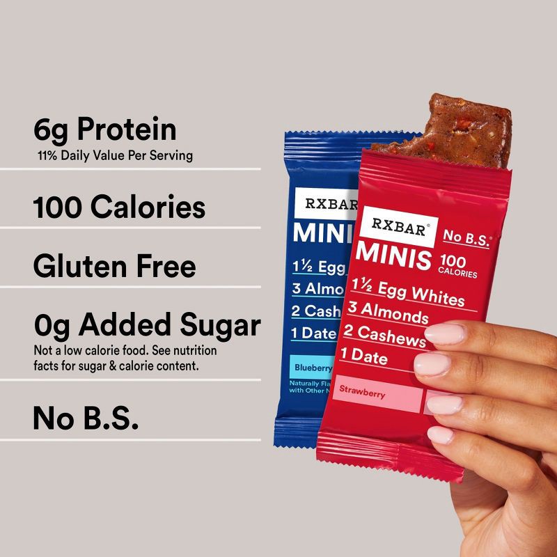 slide 3 of 9, RXBAR Mini Blueberry & Strawberry Protein Bars - 7.36oz/8ct, 7.36 oz, 8 ct