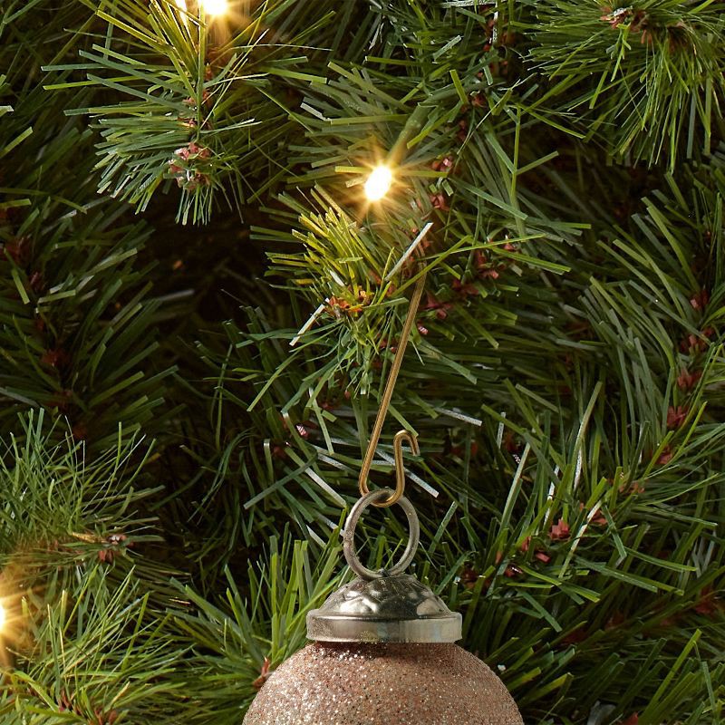 slide 2 of 3, 24ct Shatter-Resistant Round Christmas Tree Ornament Set Candy White/Champagne - Wondershop™: Durable, Indoor Use, 24 ct