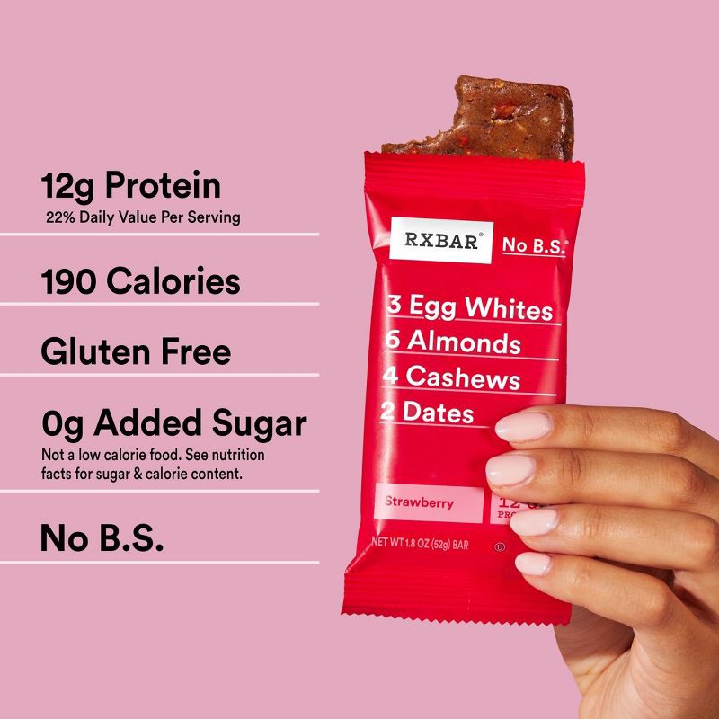 slide 3 of 12, RXBAR Strawberry Protein Bars - 9.1oz/5ct, 9.1 oz, 5 ct