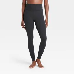 Women's Everyday Soft Ultra High-Rise Leggings - All In Motion™ Black M: Moisture Wicking, Quick Drying, UPF 50+