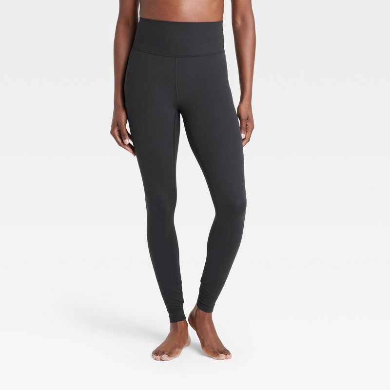 slide 1 of 6, Women's Everyday Soft Ultra High-Rise Leggings - All In Motion™ Black L: Moisture Wicking, Quick Dry, UPF 50+, 1 ct