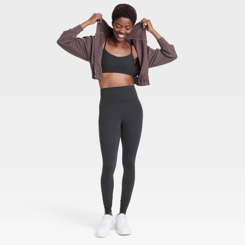slide 5 of 6, Women's Everyday Soft Ultra High-Rise Leggings - All In Motion™ Black XL: Moisture Wicking, Quick Drying, 1 ct
