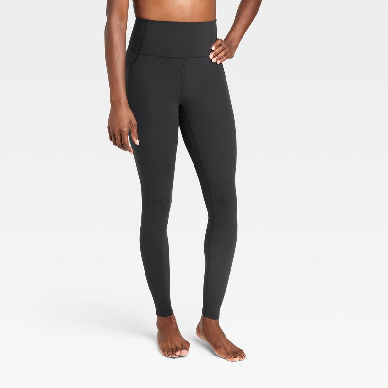 slide 1 of 6, Women's Everyday Soft Ultra High-Rise Pocketed Leggings - All In Motion™ Black S, 1 ct