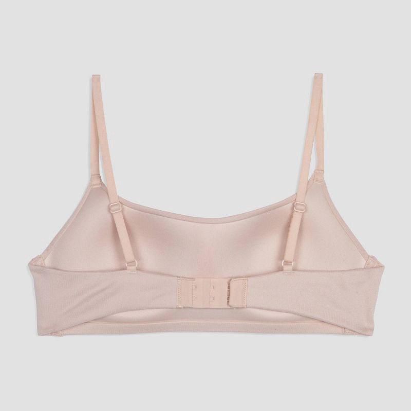 slide 3 of 3, Maidenform Girls' Wire Free Padded Bra - Beige 30A: Adjustable Strap, Molded Cup, Scoopneck, 1 ct
