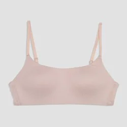 Maidenform Girls' Wire Free Padded Bra - Beige 36A: Adjustable Strap, Back Hook Fastener, Solid Pattern