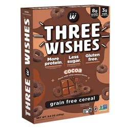 Three Wishes Gluten Free Cocoa Grain-Free Breakfast Cereal - 8.6oz
