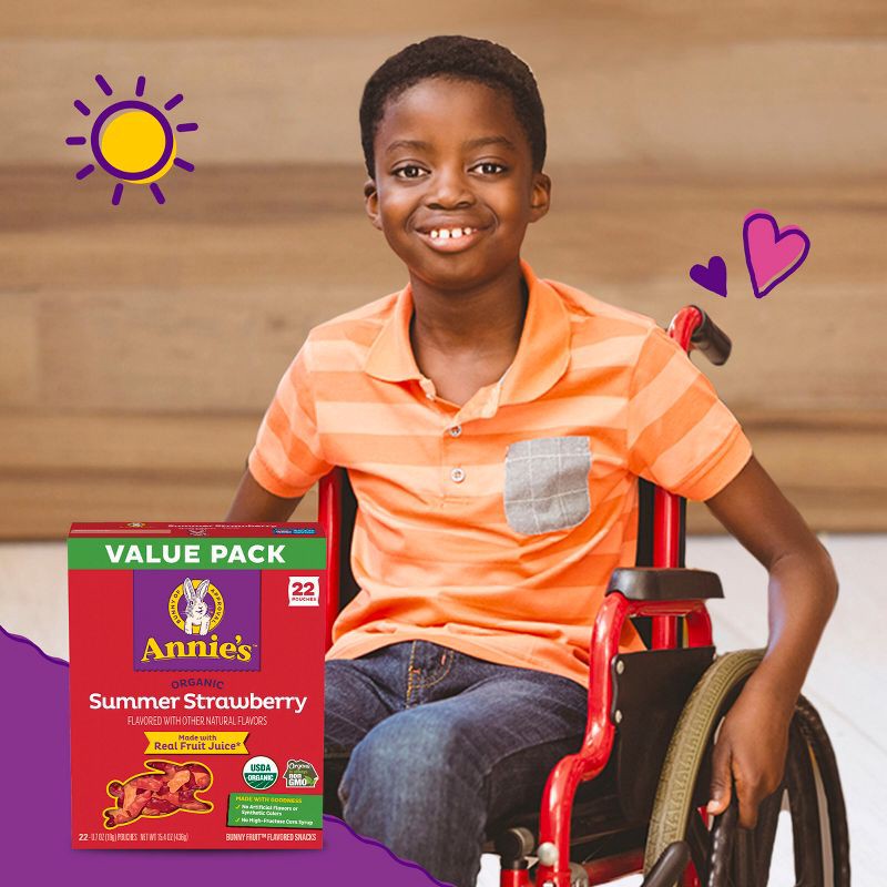 slide 3 of 8, Annie's Organic Fruit Snacks Strawberry - 22ct/15.4oz, 22 ct, 15.4 oz