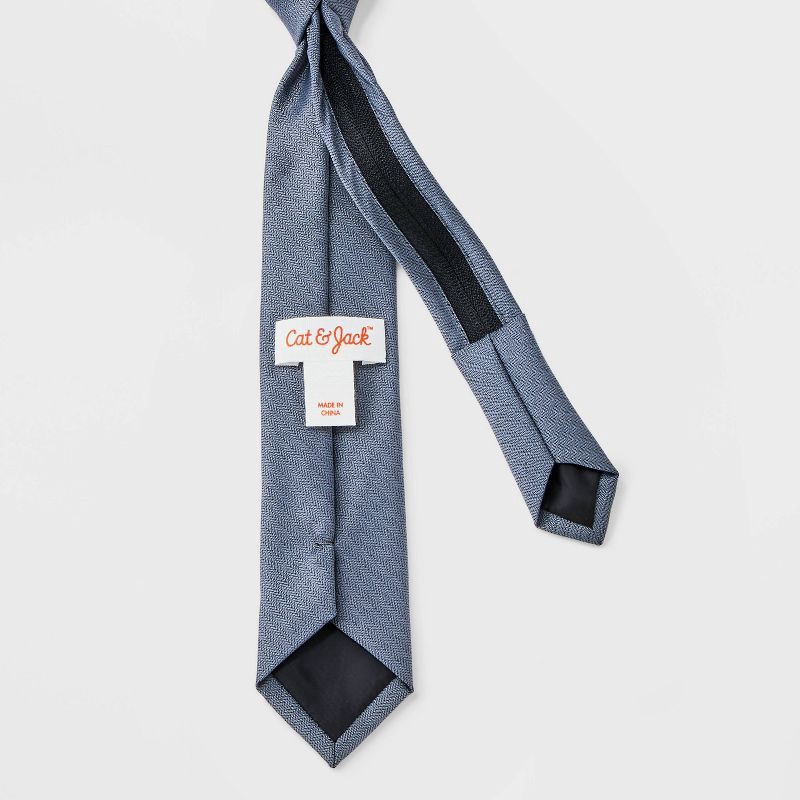 slide 2 of 3, Boys' Woven Necktie - Cat & Jack™ Gray S/M, 1 ct