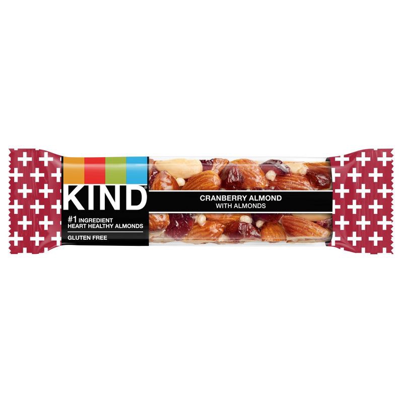 slide 5 of 7, KIND Bars Cranberry Almond Gluten Free Snacks - 12ct, 12 ct