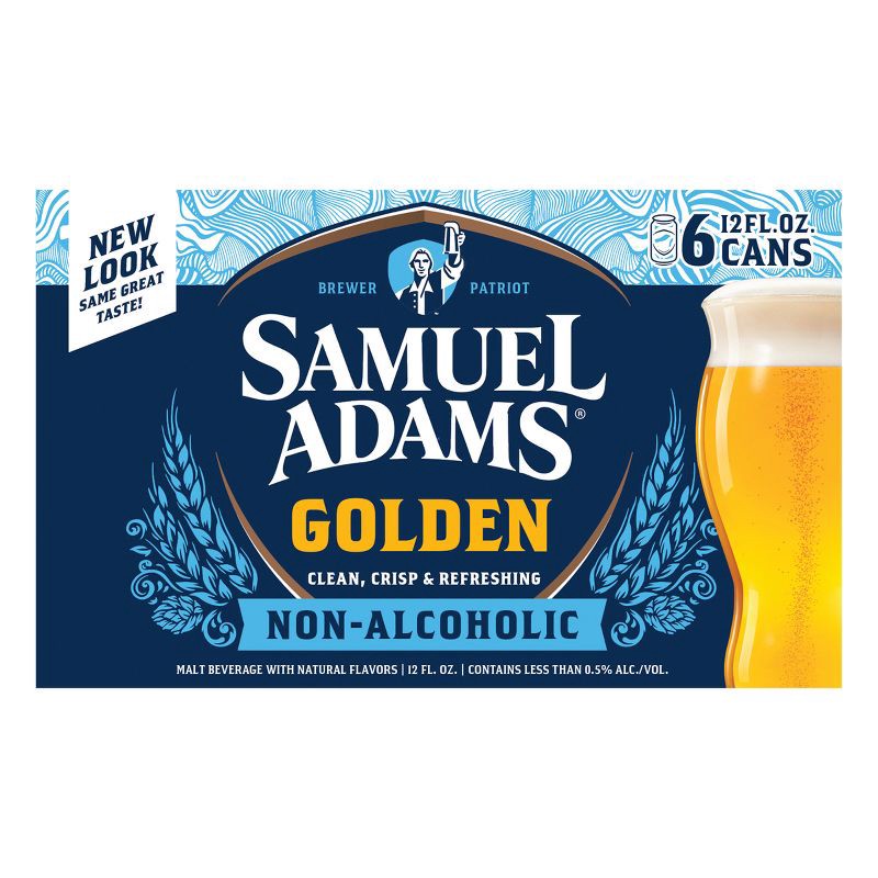 slide 8 of 9, Samuel Adams Golden Non-Alcoholic Beer - 6pk/12 fl oz Cans, 6 ct; 12 fl oz