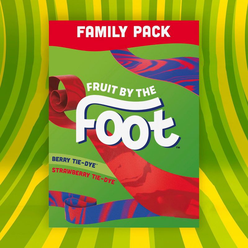 slide 3 of 7, Fruit by the Foot Fruit By The Fruit Berry & Strawberry Tie-Die - 13.5oz/18ct, 13.5 oz, 18 ct