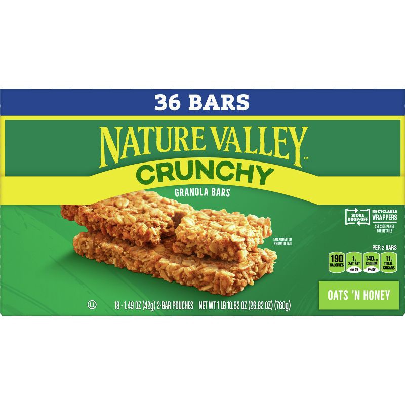 slide 3 of 7, Nature Valley Granola Bars - 18ct/26.82oz, 18 ct, 26.82 oz