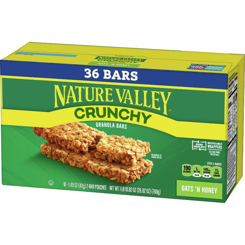 slide 4 of 7, Nature Valley Granola Bars - 18ct/26.82oz, 18 ct, 26.82 oz