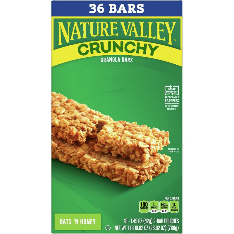 slide 5 of 7, Nature Valley Granola Bars - 18ct/26.82oz, 18 ct, 26.82 oz
