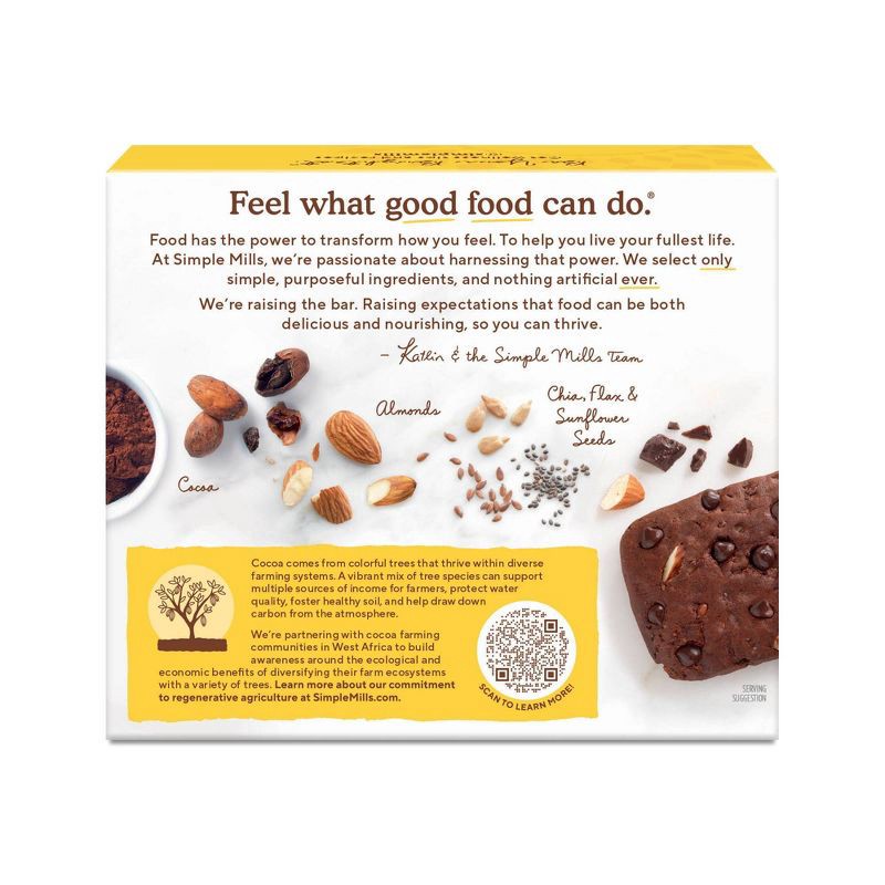 slide 3 of 4, Simple Mills Chocolate Brownie Soft-Baked Almond Flour Bars - 5.99oz/5ct, 5.99 oz, 5 ct