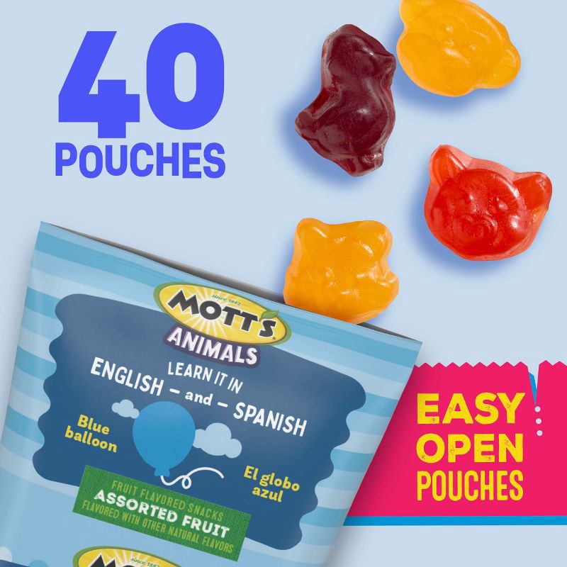 slide 2 of 9, Mott's Fruit Snacks Assorted Animals - 40ct/32oz, 40 ct; 32 oz