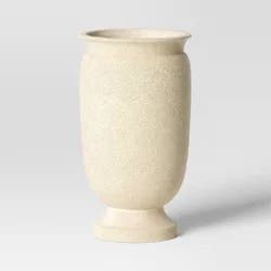 Threshold designed w/Studio McGee Large Plastic Outdoor Planter Pot Cream 12"x12" - Threshold™ designed with Studio McGee