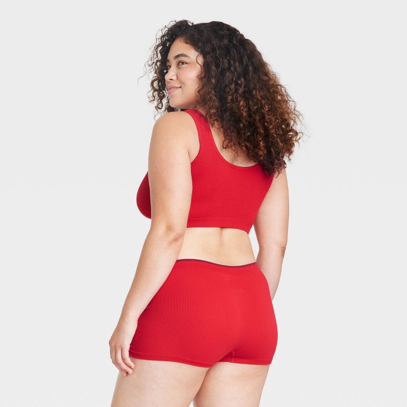 Women's Seamless Boy Shorts - Colsie™ Red XXL - Yahoo Shopping